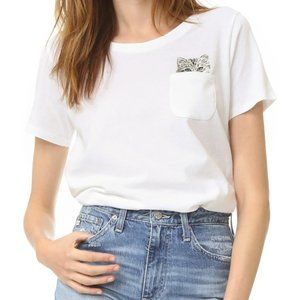 Paul & Joe Sister Glendale Cat Pocket Tee in White ASO Taylor Swift